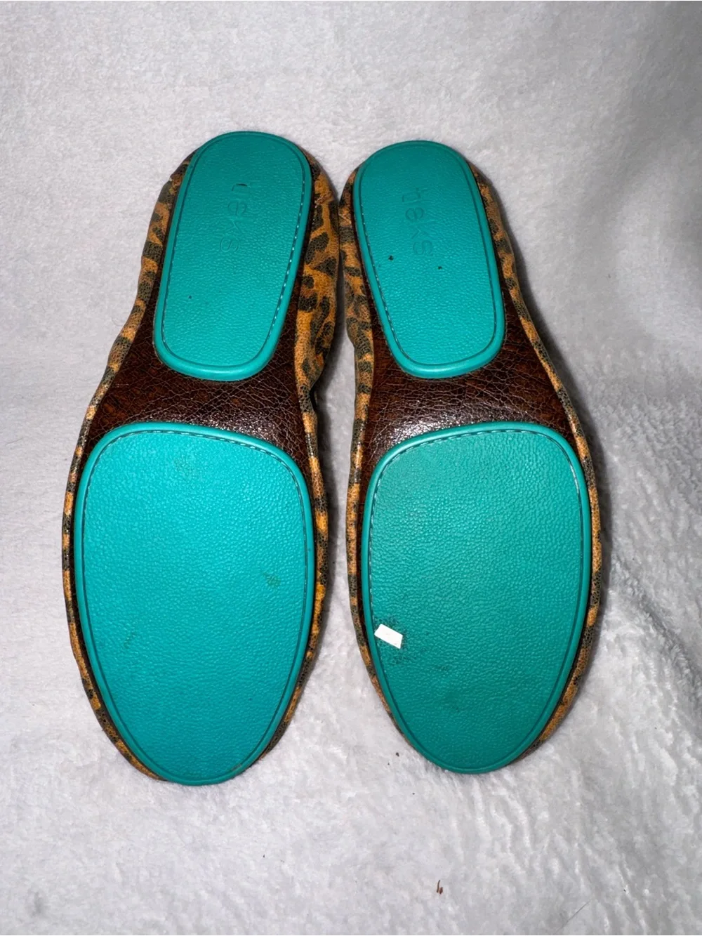 Tieks Leopard Print Ballet Flats - Brown & Black